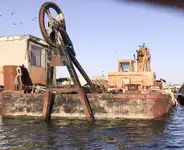 Excavator Barge