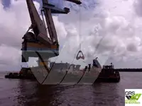 Floating Grab Crane 36tons 44m / 24m Pontoon / Barge for Sale / #1092694
