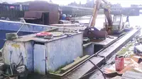 Excavator Barge