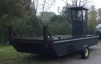23'6 x 8' x 30" Steel Work Barge - Built to order