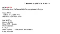 VARIOUS 2ND HAND & NEWBUILD FERRIES + LAND CRAFTS